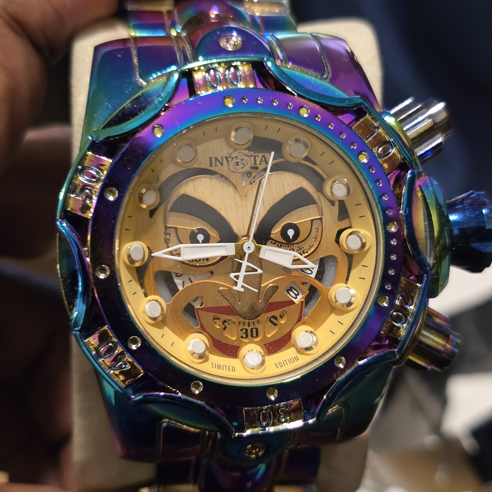 Invicta Gold and Multicolor Limited Edition Watch